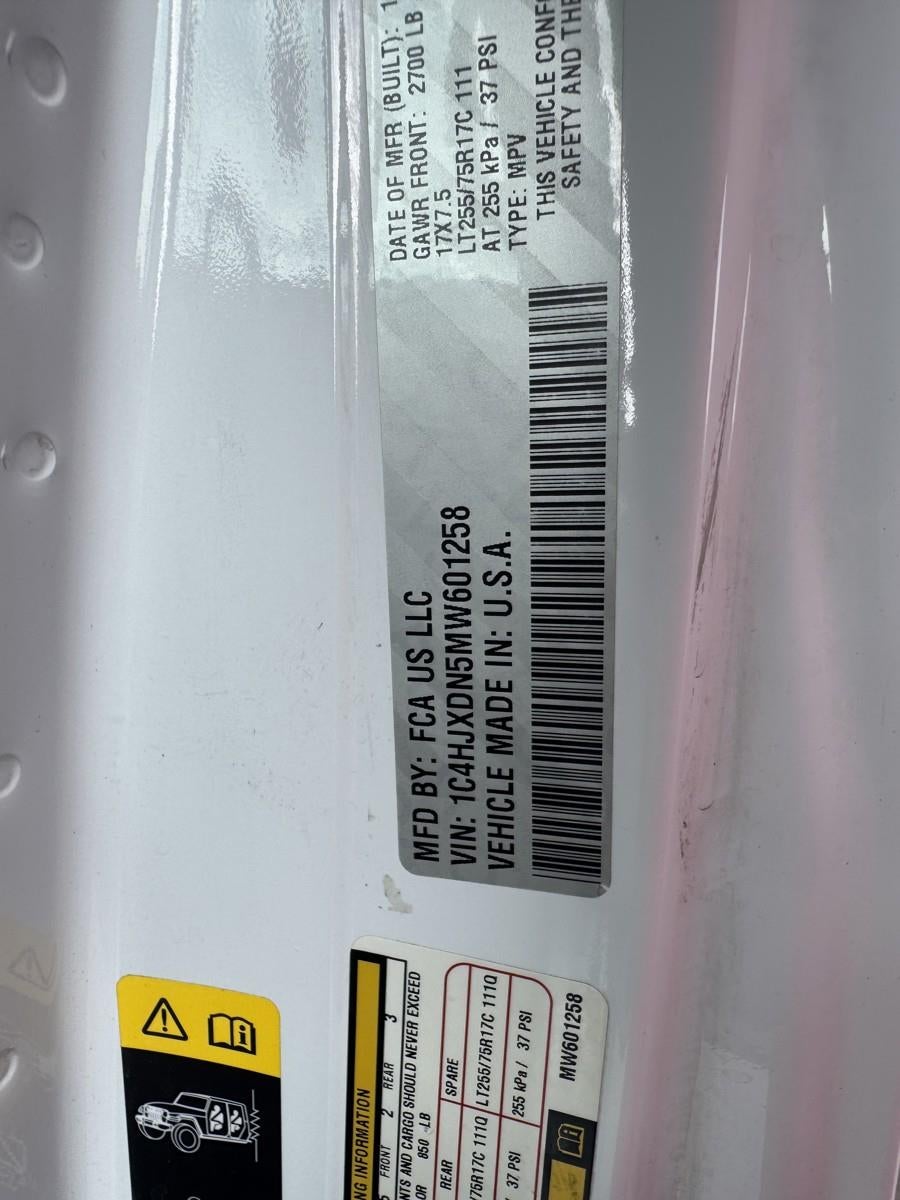 2021 Jeep Wrangler Unlimited Willys