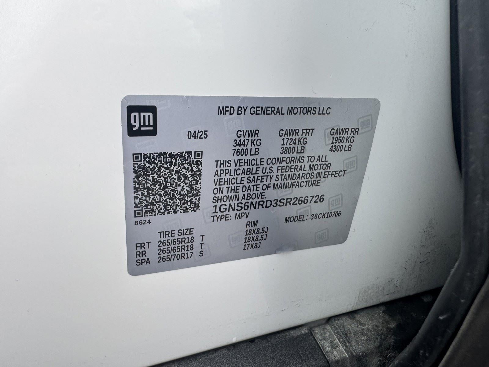 2025 Chevrolet Tahoe LT