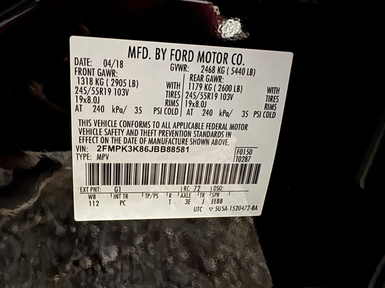 2018 Ford Edge Titanium