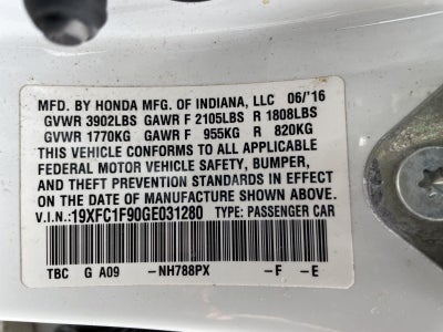 2016 Honda Civic Sedan Touring