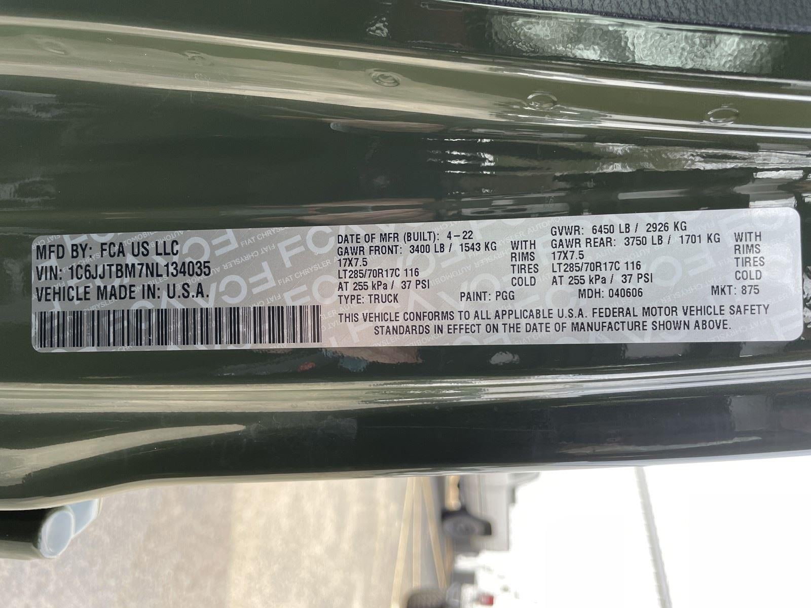 2022 Jeep Gladiator Rubicon