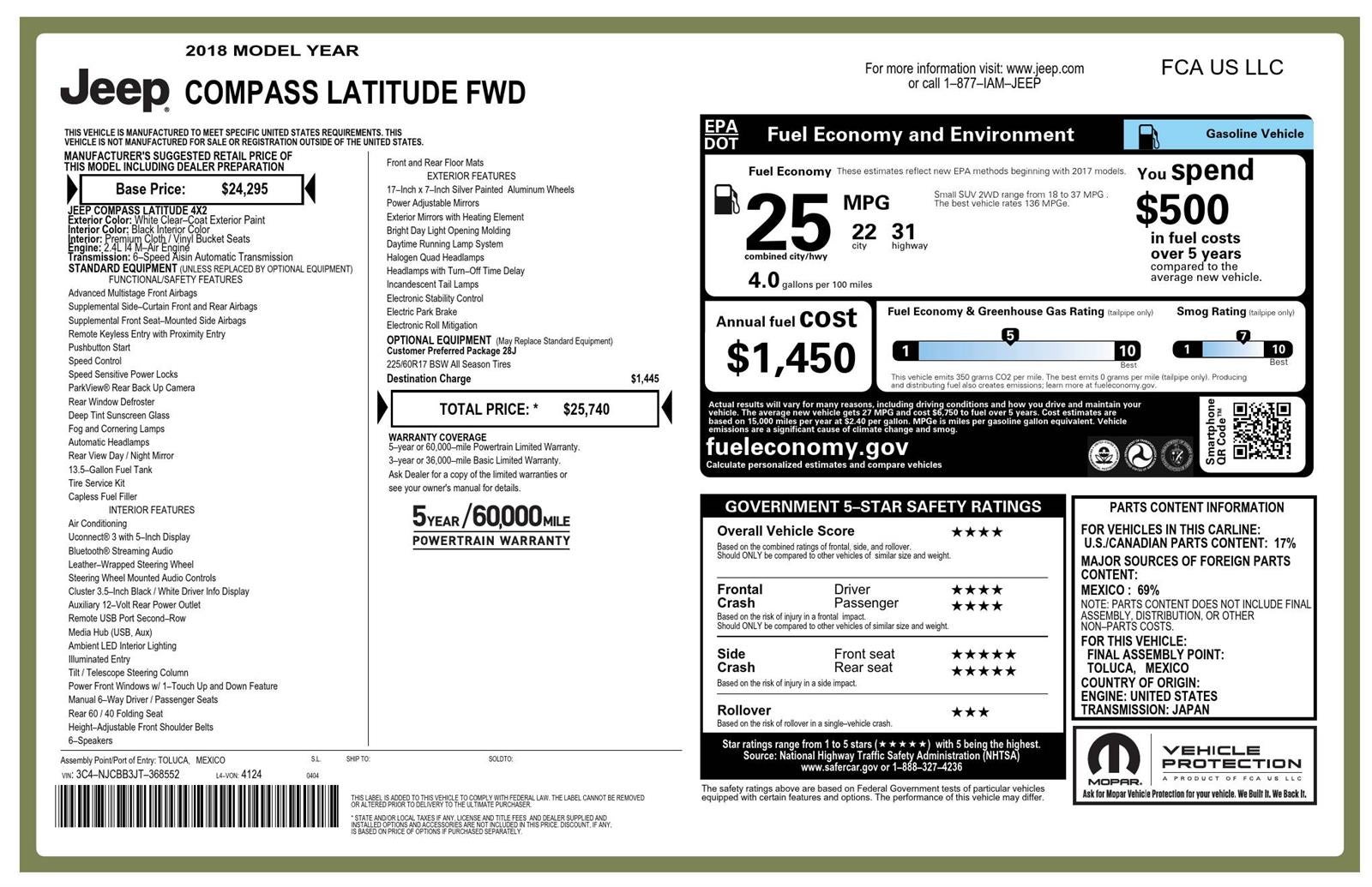 2018 Jeep Compass Latitude