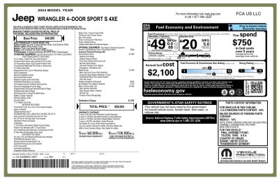 2024 Jeep Wrangler 4Xe Sport S