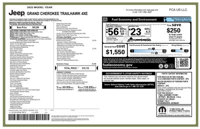 2022 Jeep Grand Cherokee 4xe Trailhawk