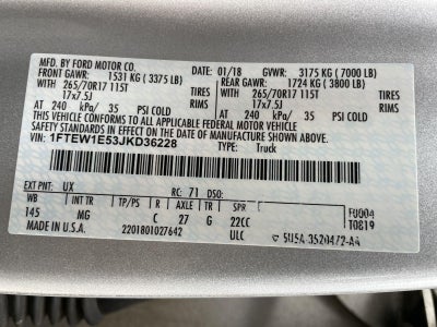 2018 Ford F-150 XLT