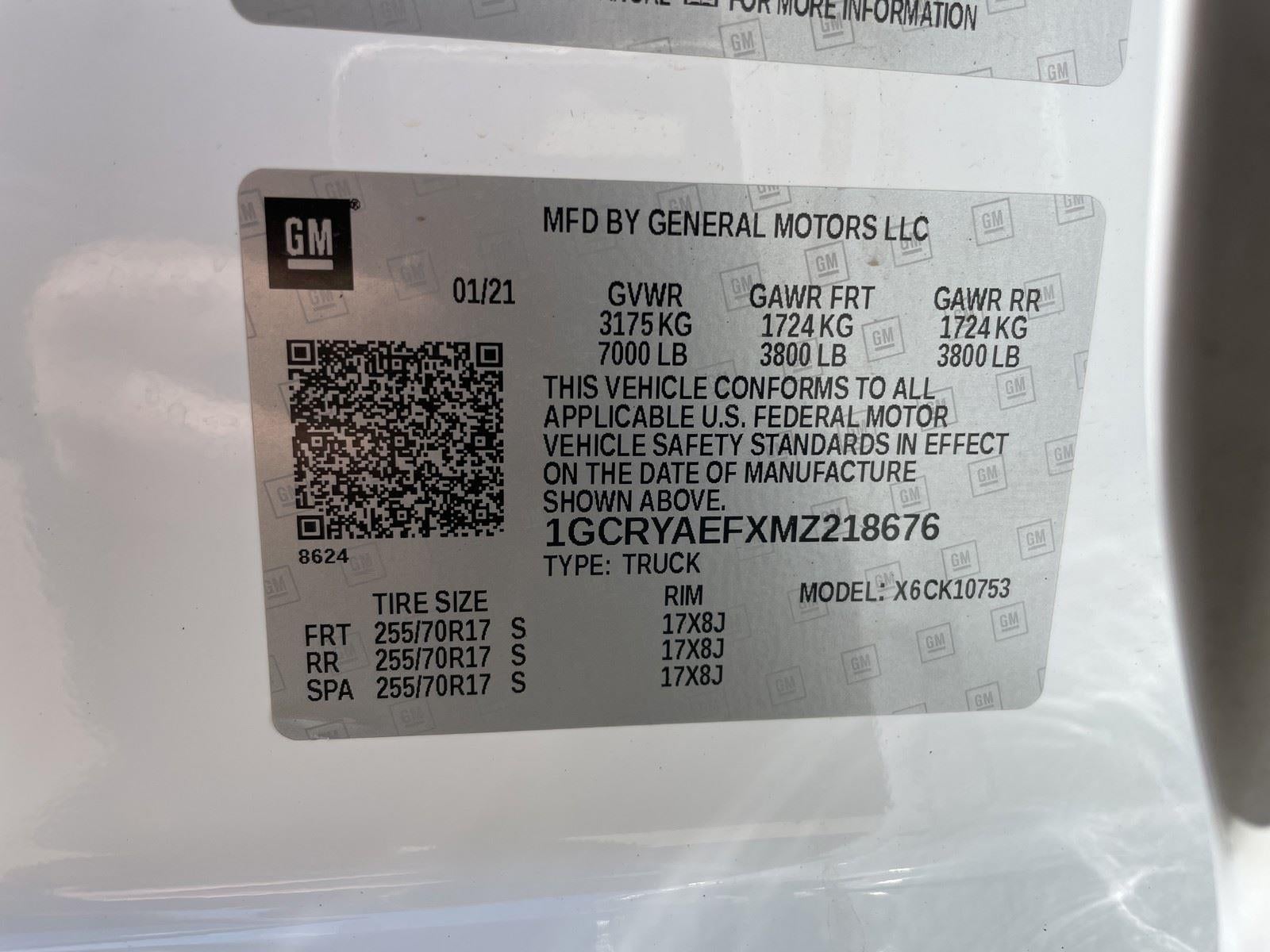 2021 Chevrolet Silverado 1500 Work Truck