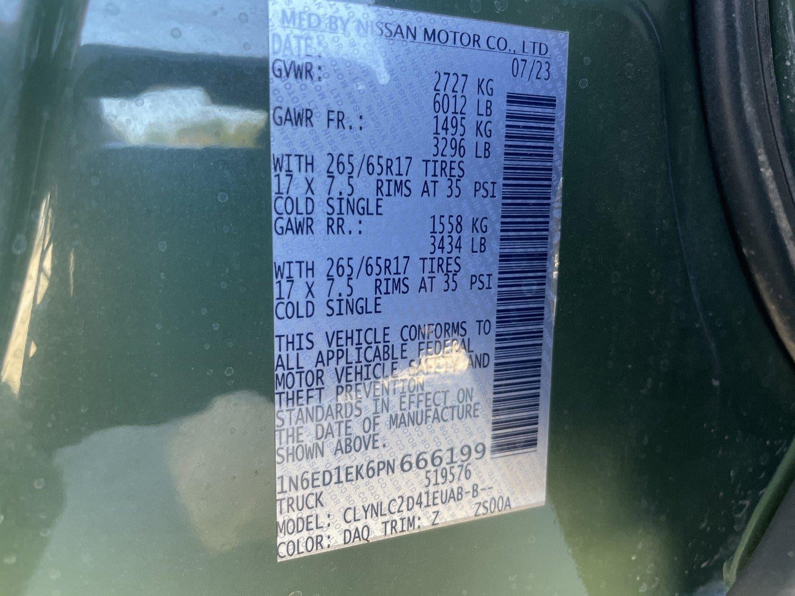 2023 Nissan Frontier SV