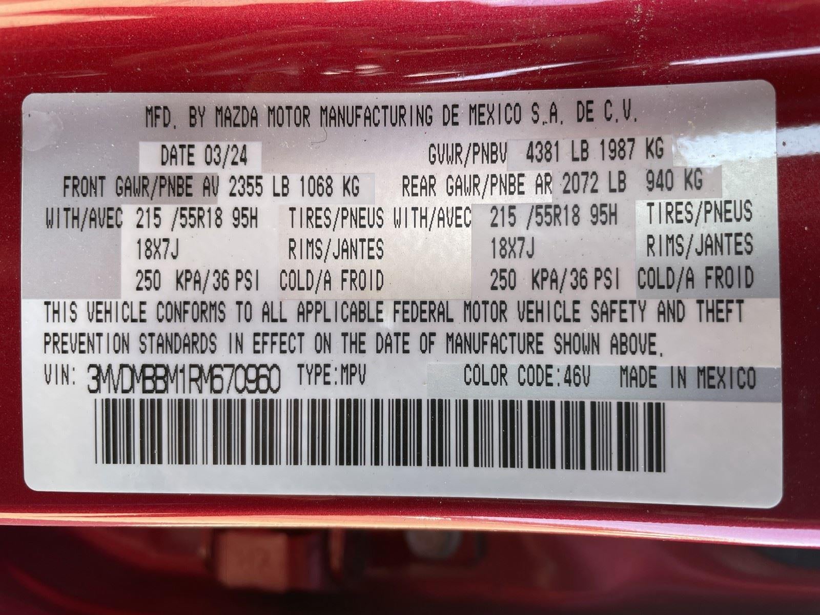 2024 Mazda Mazda CX-30 2.5 S Select Sport