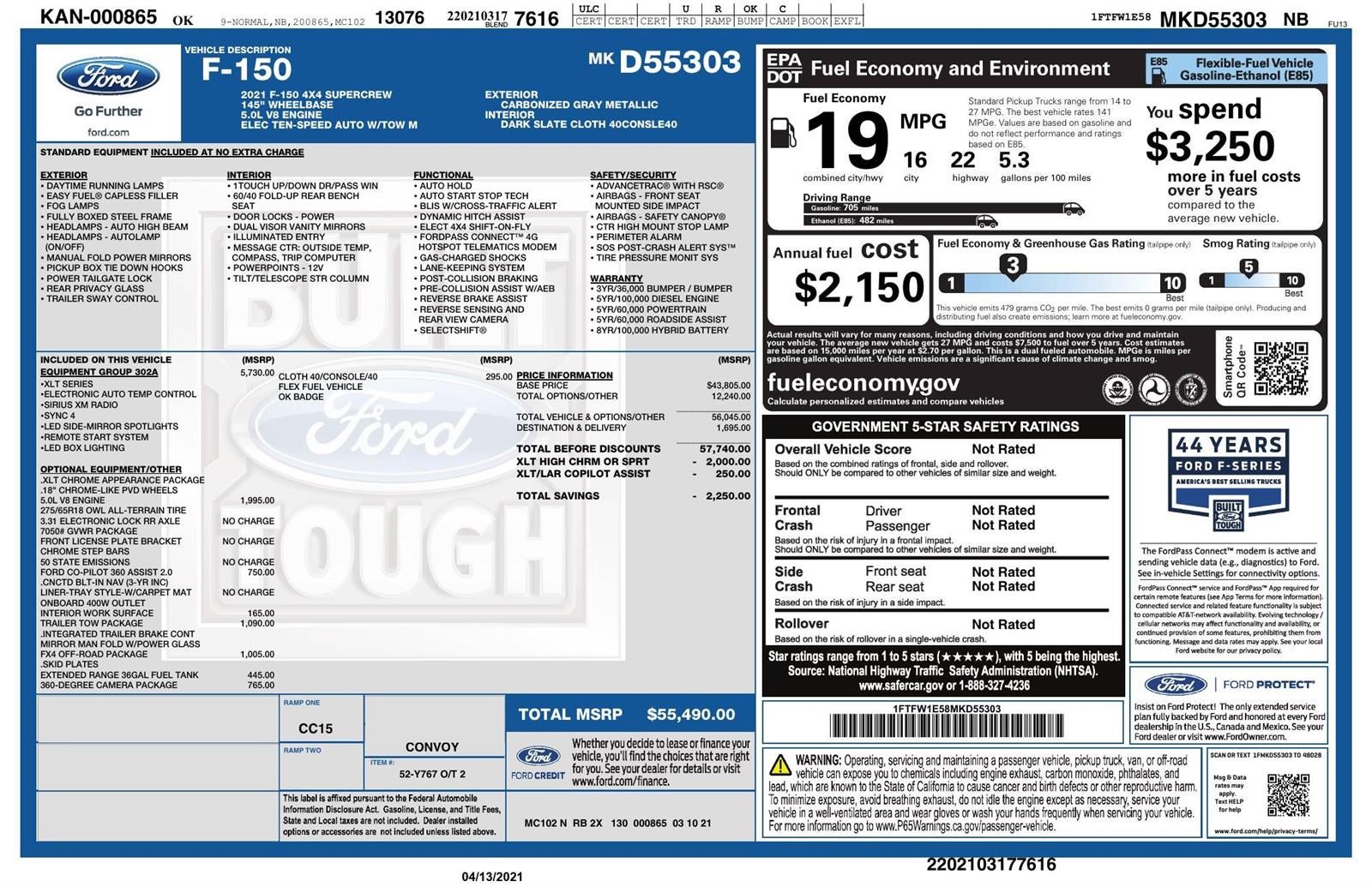 2021 Ford F-150 XLT