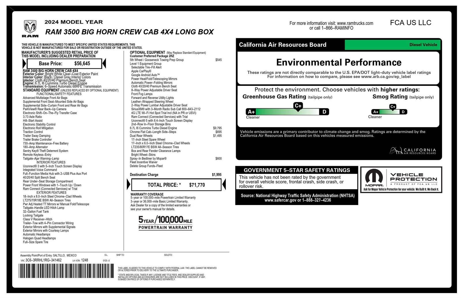 2024 RAM 3500 Big Horn