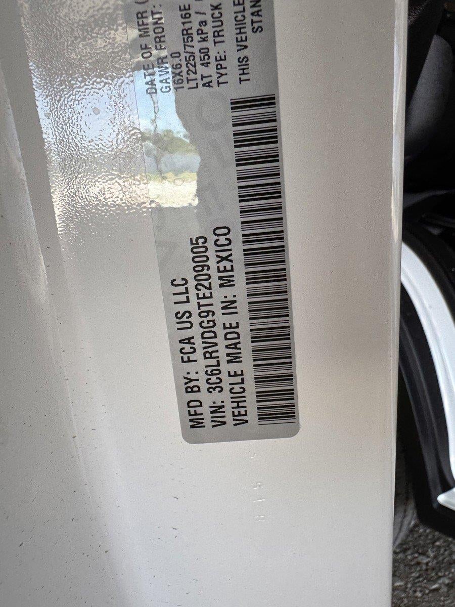2026 RAM ProMaster 2500 RAM PROMASTER 2500 TRADESMAN CARGO VAN HIGH ROOF 159' WB