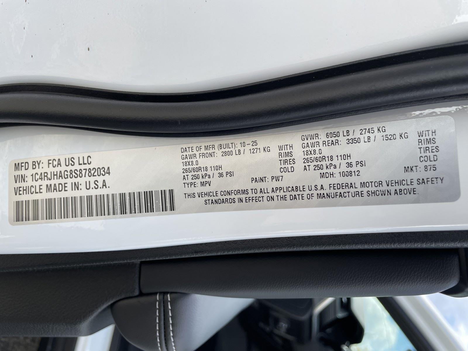 2025 Jeep Grand Cherokee GRAND CHEROKEE ALTITUDE X 4X4