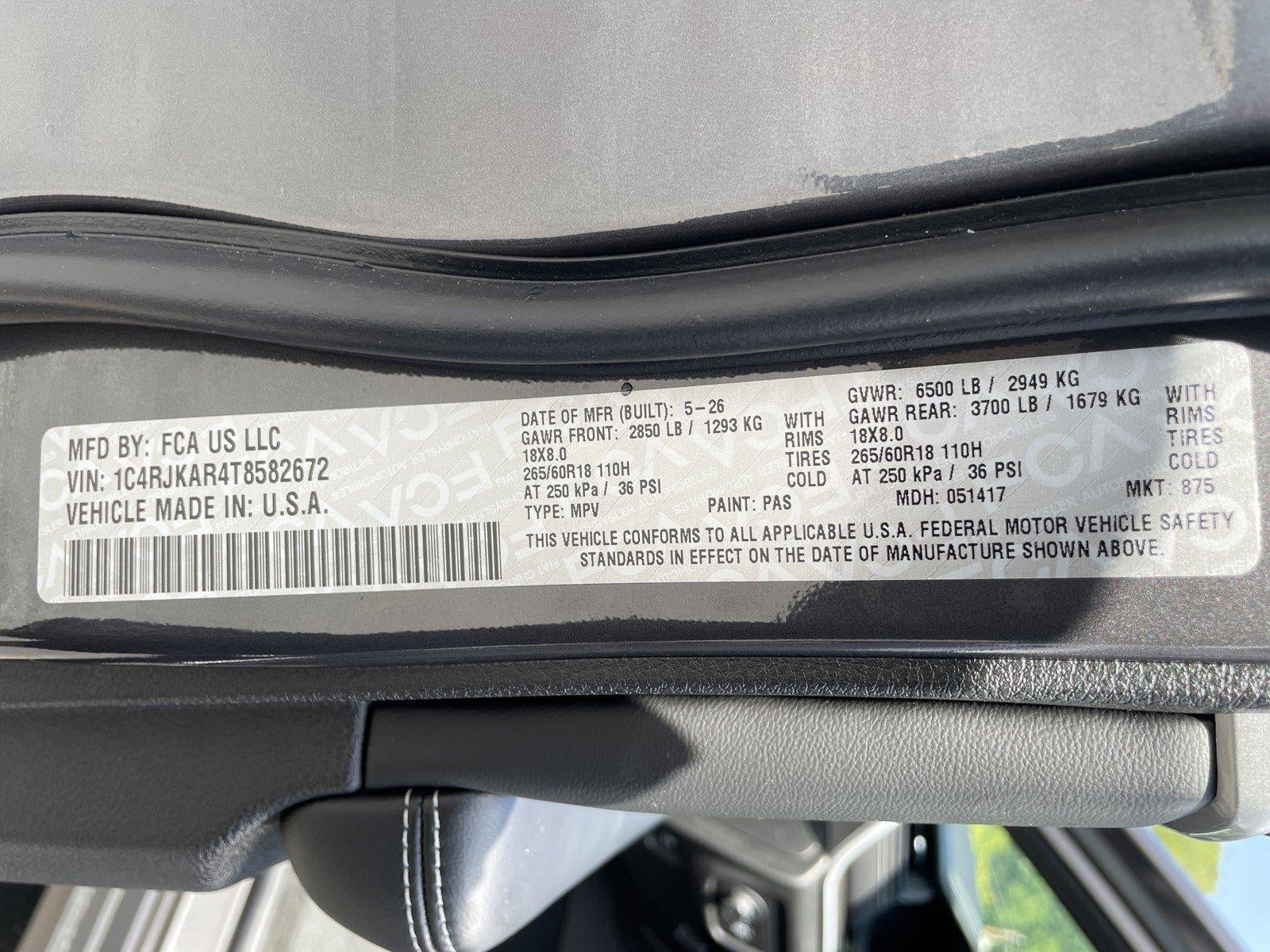 2026 Jeep Grand Cherokee GRAND CHEROKEE L LAREDO ALTITUDE 4X4