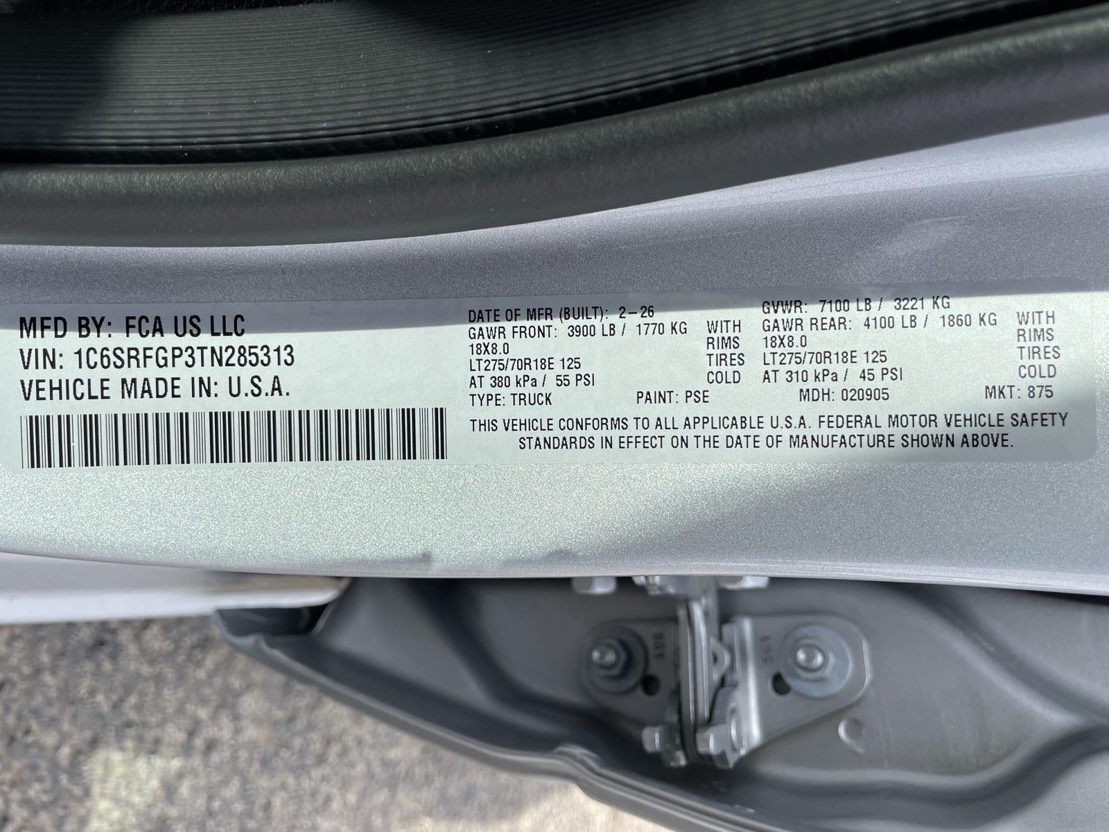 2026 RAM Ram 1500 RAM 1500 WARLOCK CREW CAB 4X4 5'7' BOX