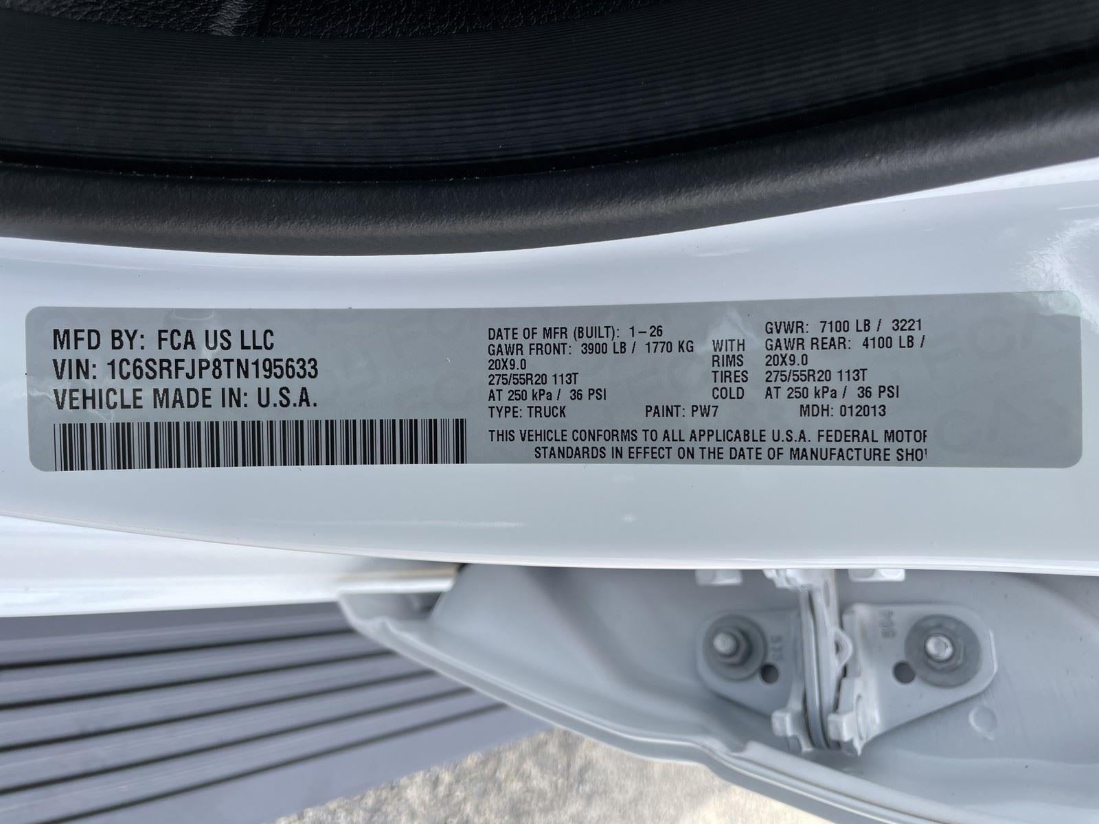 2026 RAM Ram 1500 RAM 1500 LARAMIE CREW CAB 4X4 5'7' BOX