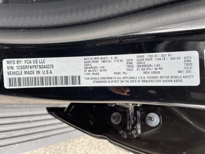 2026 RAM Ram 1500 RAM 1500 TUNGSTEN CREW CAB 4X4