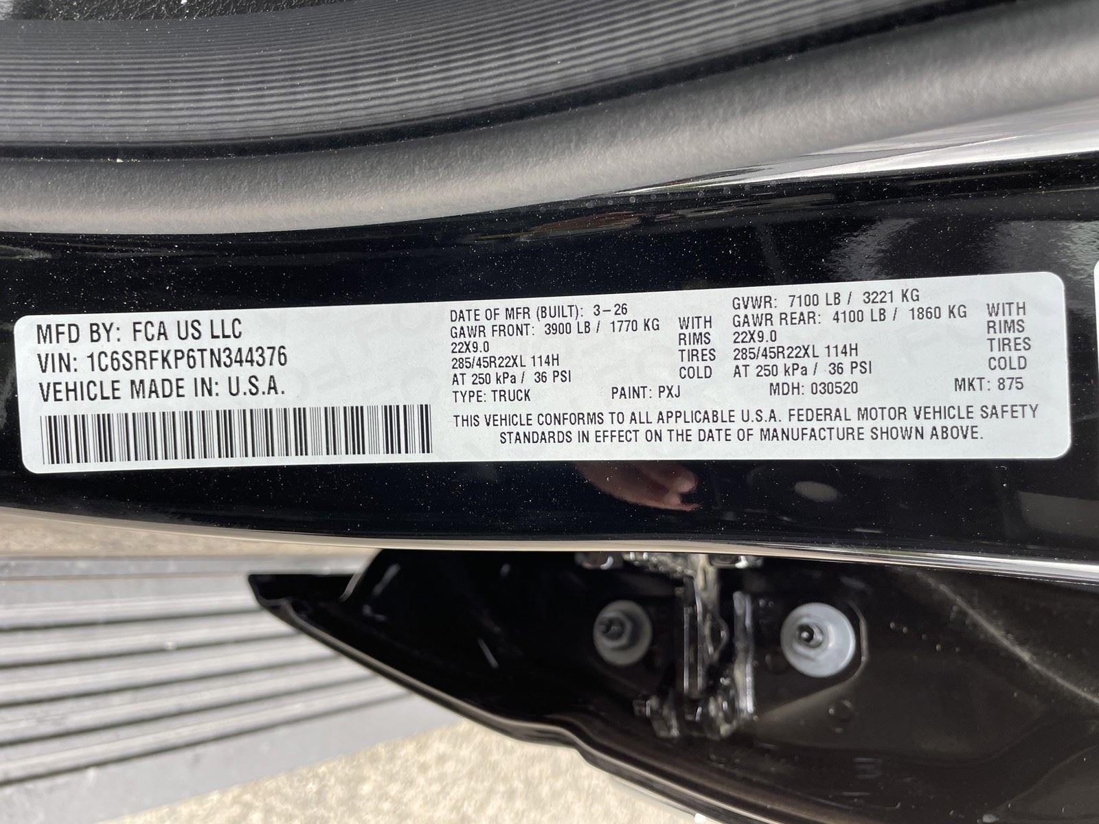 2026 RAM Ram 1500 RAM 1500 TUNGSTEN CREW CAB 4X4