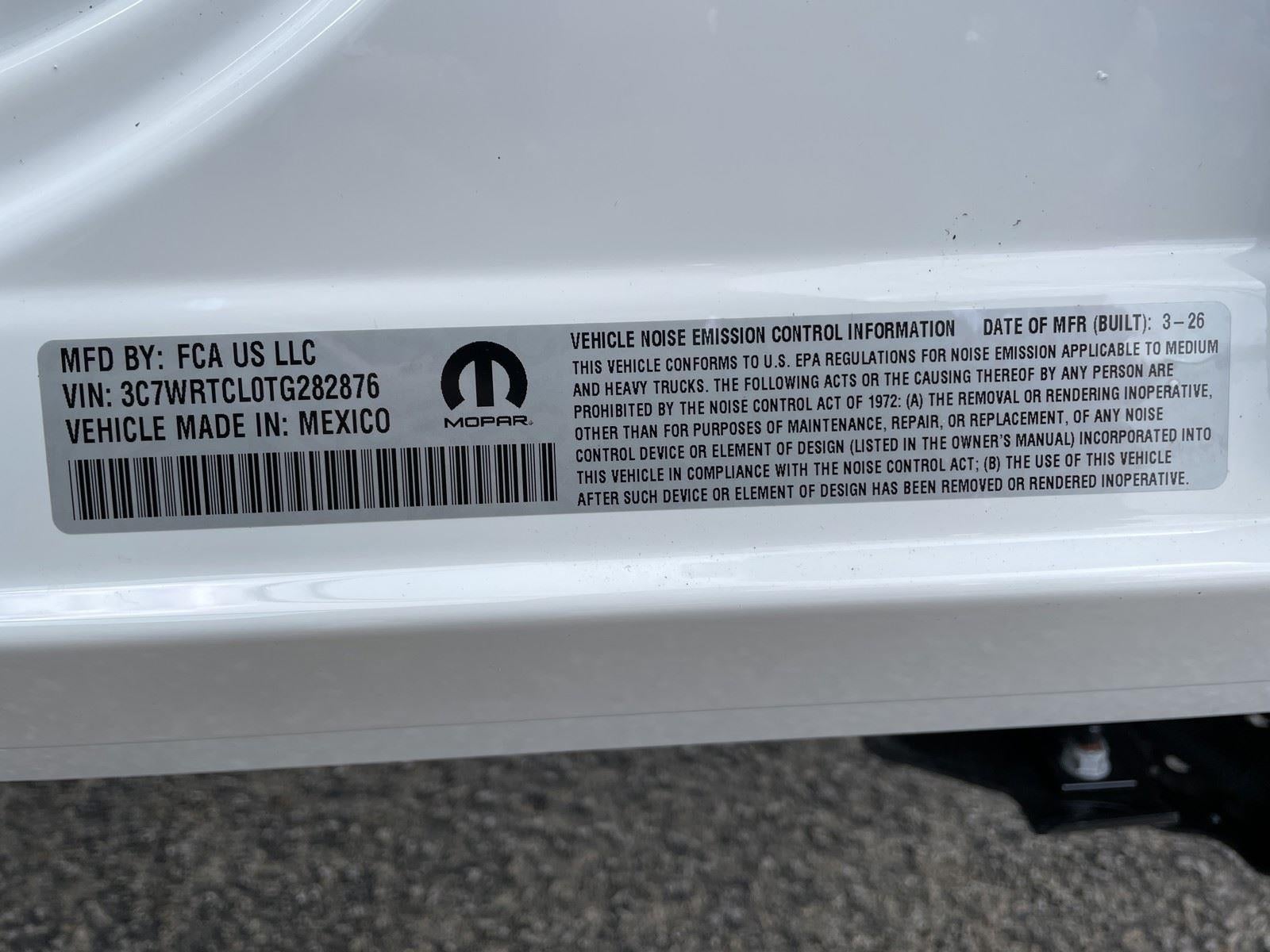 2026 RAM Ram 3500 Chassis Cab RAM 3500 TRADESMAN CREW CAB CHASSIS 4X4 60' CA