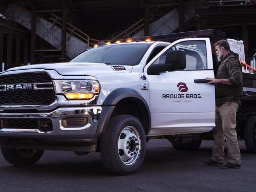 2023 RAM Chassis Cab exterior view of truck at worksite