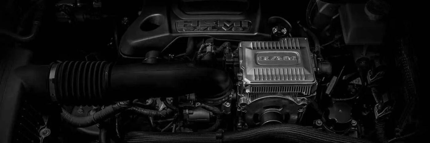 close up of RAM engine