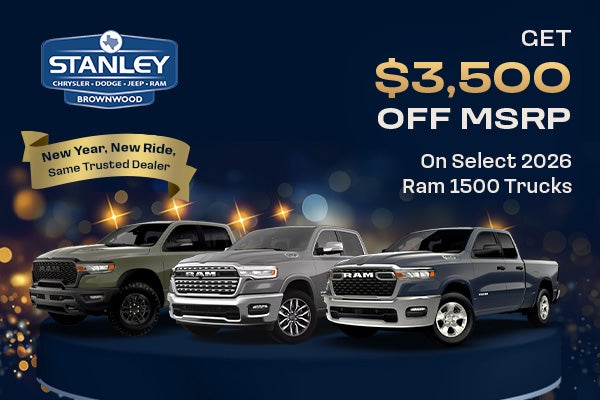 Monthly Deals At Stanley CDJR Brownwood