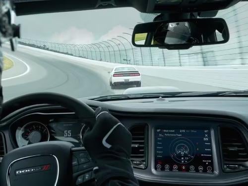 2023 Dodge Challenger interior view of dash area