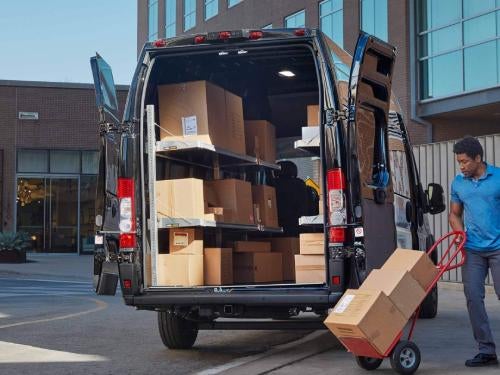 2023 RAM ProMaster view of spacious cargo area